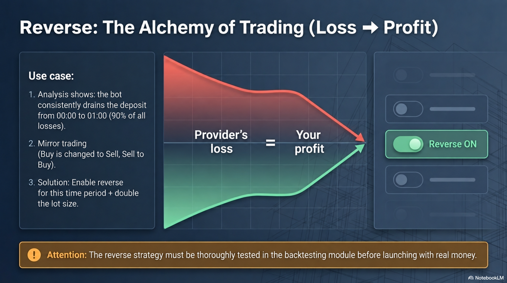 Alquimia del trading: pérdida → beneficio