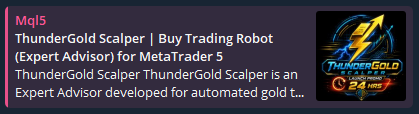 ThunderGold Scalper &middot; MetaTrader 5